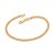PULSEIRA FOLHEADO A OURO FIO GRUMET DUPLA. MED 18CM/19CM ROMMANEL 550252 - Imagem 1