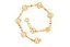 PULSEIRA FOLHEADO A OURO TREVOS DE 4 FOLHAS VAZADOS. MED 18/19CM ROMMANEL 550572 - Imagem 1