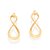 BRINCO FOLHEADO A OURO INFINITO. MED 1,9CM ROMMANEL 523306 - Imagem 1