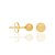 BRINCO FOLHEADO A OURO BOLA COM DETALHES TRABALHADOS. MED 5MM ROMMANEL 525365 - Imagem 2