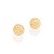 BRINCO FOLHEADO A OURO BOLA COM DETALHES TRABALHADOS. MED 5MM ROMMANEL 525365 - Imagem 1