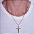 PINGENTE MASCULINO FOLHEADO A OURO CRUZ ESTILIZADA. MED 4,5CM ROMMANEL 542210 - Imagem 2