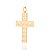 PINGENTE MASCULINO FOLHEADO A OURO CRUZ ESTILIZADA. MED 4,5CM ROMMANEL 542210 - Imagem 1