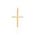PINGENTE MASCULINO FOLHEADO A OURO FORMATO CRUZ. MED 4,70CM ROMMANEL 542117 - Imagem 1