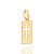 PINGENTE INFANTIL RETANGULAR FOLHEADO A OURO CRUZ VAZADA. MED 1,5CM ROMMANEL 540004 - Imagem 1