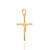 PINGENTE MASCULINO FOLHEADO A OURO FORMATO CRUZ COM CRISTO. MED. 2,3CM ROMMANEL 540003 - Imagem 1