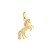PINGENTE MASCULINO FOLHEADO A OURO CAVALO. MED. 2,50MM ROMMANEL 542046 - Imagem 1