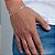 PULSEIRA MASCULINA FOLHEADO A OURO ELOS BATIDOS. MED 19/20/21CM ROMMANEL 551622 - Imagem 2