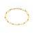 PULSEIRA MASCULINA FOLHEADO A OURO CHAPAS LISAS. MED 19/21CM ROMMANEL 550737 - Imagem 1
