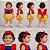 Romper Branca de Neve Bebê Menina com Laço - Imagem 3