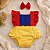 Romper Branca de Neve Bebê Menina com Laço - Imagem 1