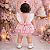 Romper Bebê Menina Bela Adormecida Rosa com Laço - Imagem 2