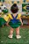 Romper Jardineira Copa do Mundo Bandeira do Brasil - Imagem 2
