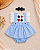 Romper Alice com Saia e Faixa para Bebê Menina - Imagem 1