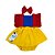 Romper Branca de Neve Vermelha com Laço - Imagem 1