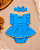 Romper Jasmine com Pedrinha e Saia para Bebê Menina - Imagem 1