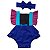 Romper Bebê Anna Frozen Azul - Imagem 1
