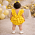 Romper Bebê Menina Amarelo Liso Minimalista com Faixa - Imagem 2