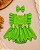 Romper Jardineira Sininho Tinker Bell com Saia e Lacinho - Imagem 1