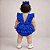 Romper Liso Azul Royal com Laço para Bebê Menina - Imagem 5