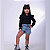 Camisa Blusa Social Infantil Manga Longa Princesa - Imagem 7