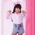 Camisa Blusa Social Infantil Manga Longa Princesa - Imagem 1
