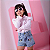 Camisa Blusa Social Infantil Manga Longa Princesa - Imagem 3