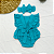 Romper Bebê Azul Turquesa Liso Tricoline 100% Algodão - Imagem 3