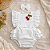 Romper Bebê Menina Cerejinha Branco com Faixa - Imagem 2