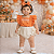 Romper Bebê Moana Laranja com Laço - Imagem 1