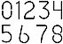 Jogo de números 5cm - convencional ou padrão ABCZ - Imagem 2