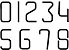 Jogo de números 5cm - convencional ou padrão ABCZ - Imagem 3