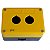 Caixa de Botoeira em PVC Vazia para 2 botões Ø 22mm - HJ9-2Y, na cor amarela/preta. - Imagem 1