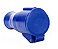 STECK S3056 – Acoplador Azul 2P+T 16A 200/250V 6H IP44 | Brasikon - Imagem 1