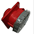 STECK S4246W – Tomada Embutir Vermelha 32A 3P+T 380-440V 6H IP67 | Shock Tite - Imagem 1