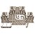 Conector Mola Duplo ZDK 1.5/1.5V Bege - 1.5 mm² - Imagem 1