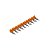 WEIDMULLER TCC 6.4/10 OR/ZQV1.5N/R6.4 - Pente P/ Rele Laranja 2556360000 - Imagem 1