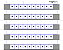 WEIDMULLER GW 4 Dekafix 5/5 Horizontal E50 - (Cartela com 50 tags) - Imagem 1