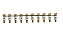 WEIDMULLER DK 4 Q-QV/AKZ4 Q10 Ponte Conectora 10 Polos 0368600000 - Imagem 1
