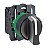 Schneider XB5AD53 – Chave Seletora Ø22mm, 3 Posições, Retorno por Mola, 2NA, Manopla Curta - Imagem 1