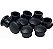 Tampão PVC Redondo 5/8" Preto – 100 Peças - Imagem 2