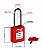 TAGOUT CAL140CD – Cadeado de Bloqueio Plástico Haste Alumínio 38 mm x 6,3 mm - Imagem 3