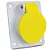 STECK N3044 – Tomada Embutir Amarela 16A 2P+T 100/130V 4H IP44 | Newkon - Imagem 1