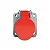 STECK S3049 – Tomada Embutir Vermelha 16A 2P+T 380/440V 9H IP44 | Brasikon - Imagem 1