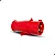 STECK S3279 – Plugue Vermelho 32A 2P+T 380/440V 9H IP44 | Brasikon - Imagem 1