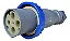 STECK SN4679 – Plugue Negativo Azul 125A 3P+T 200/250V 9H IP67 | Brasikon - Imagem 1