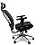 Cadeira de Escritório Comfy Caprice Tela Mesh Preta, Base Alumínio, Braço 3D, Assento Deslizante e Relax Avançado - Imagem 3