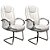 Par de Cadeiras de Escritorio Comfy Virtuous Off White, Base Fixa - Imagem 1