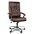 Cadeira de Escritorio Comfy Elegant Botone Marrom, Base Giratoria e Sistema Relax - Imagem 1