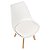Cadeira Comfy Eames Estofada Base em Madeira, Cor Branca - Imagem 4